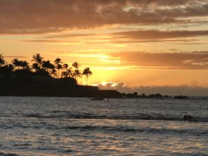 夕焼けと小焼け 両方キレイです ハワイ島のツアー ホロホロ アイランド ツアーズ